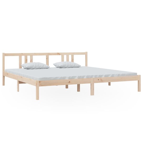 vidaXL Bedframe zonder matras massief hout 200x200 cm