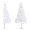 vidaXL Kunstkerstboom hoek 240 cm PVC wit
