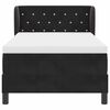 vidaXL Boxspringbed met matras Zwart 90 x 190 cm Fluweel