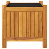 vidaXL Plantenbak met voering 42x42x40 cm massief acaciahout