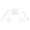 vidaXL Tuinkas met stalen frame 36 m² 12x3x2 m wit
