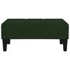 vidaXL Slaapbank 2-zits met 2 kussens voetenbank fluweel donkergroen