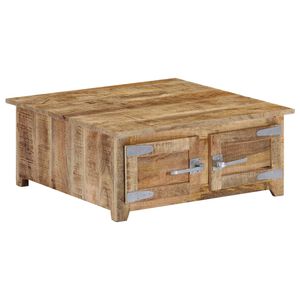 vidaXL Salontafel 70x70x30 cm massief mangohout