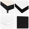 vidaXL Boxspringbed met matras met hoofdeinde Zwart 120 x 190 cm Stof