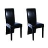 vidaXL Eetkamerstoelen 2 st kunstleer zwart