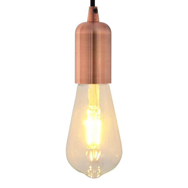 vidaXL Lamphouders 2 st rood brons E27