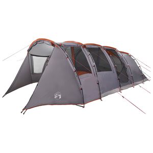 vidaXL Tunneltent 675 x 392 x 210 cm Grijs en Oranje
