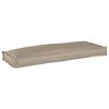 vidaXL Kussen Oxford Stof Taupe 110 x 40 x 8 cm