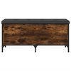 vidaXL Opbergbankje 102x42x45 cm bewerkt hout gerookt eikenkleurig