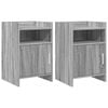 vidaXL Nachtkastjes 2 st Grijs Sonoma 40 x 36 x 60 cm Bewerkt hout