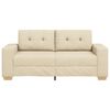 vidaXL Loveseat Bank Cr&egrave;me 180x77x82 cm Stof