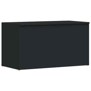 vidaXL Opbergkist 84x42x46 cm bewerkt hout zwart