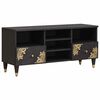 vidaXL TV-kast met lade Zwart 100 x 33 x 46 cm Massief Mango Hout