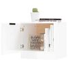 vidaXL Nachtkastjes 2 st 40x39x40 cm hoogglans wit