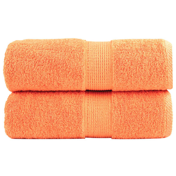 vidaXL Gastendoekjes SOLUND 2 st 600 g/m&sup2; 30x50 cm oranje