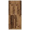 vidaXL Kledingkast 90x52x200 cm bewerkt hout oud houtkleurig