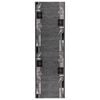 vidaXL Tapijtloper FLORNES Geweven Grijs Bladeren 67 x 250 cm PP 7 mm