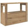 vidaXL Dressoir artisanaal eikenkleurig 80 x 30 x 60 cm Bewerkt hout
