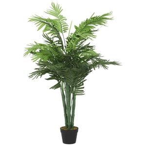 vidaXL Kunstplant palmboom 28 bladeren 120 cm groen