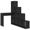 vidaXL Hoekbureau Zwart Eiken Bewerkt hout 101,5 x 149,5 x 149,5 cm