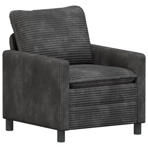 vidaXL Bank Donkergrijs 76 x 81 x 87,5 cm Polyester