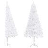 vidaXL Kunstkerstboom hoek 240 cm PVC wit