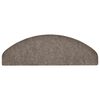 vidaXL Trapmatten Zelfklevend 30 stuks 65x21x4 cm Beige Halfrond Groot