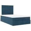 vidaXL Ottoman bed met matrassen 120x200cm fluweel donkerblauw