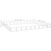 vidaXL Hondenkennel 72 m² staal zilverkleurig