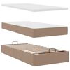 vidaXL Ottomaanse bed met matras 80x200cm kunstleer cappuccinokleurig