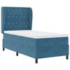 vidaXL Boxspringbed met matras Donkerblauw 200 x 90 cm Polyester