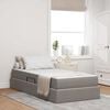 vidaXL Opbergbed met matras met matras Taupe 90 x 200 cm Polyester