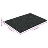 vidaXL Rubber granulaat patio pad Zwart 6 x 9 x 0,3 cm Rubber