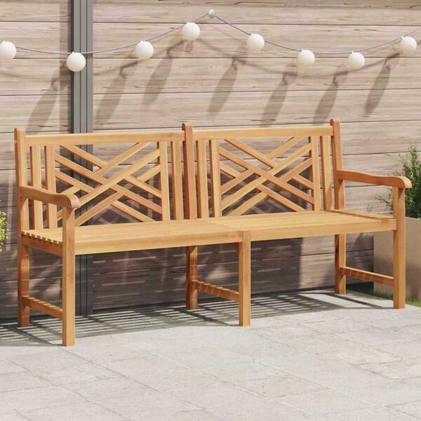 vidaXL Tuinbank Bruin 180 x 60 x 90 cm Massief teakhout