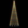 vidaXL Kerstboom met grondpin 732 LED's meerkleurig 500 cm