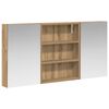 vidaXL Badkamerkastenset 3 st 100 x 10,5 x 50 cm Bewerkt hout