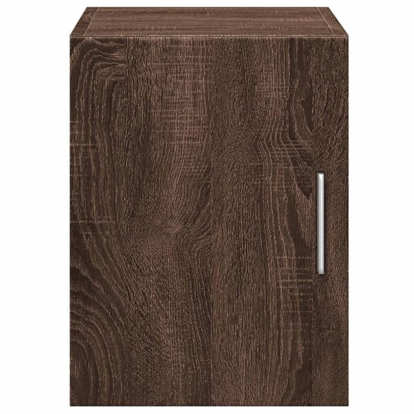 vidaXL Wandkast 30x42,5x40 cm bewerkt hout bruin eikenkleur