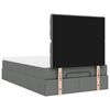 vidaXL Ottoman bed met matras en LED's 120x190 cm stof donkergrijs