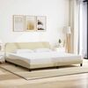 vidaXL Bedframe "Dover" stof cr&egrave;mekleurig 200x200 cm