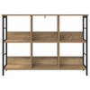 vidaXL Boekenkast Artisan Eiken 102 x 32 x 72,5 cm Bewerkt hout