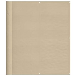 vidaXL Balkonscherm 120x700 cm 100% oxford polyester beige