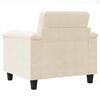vidaXL Fauteuil 60 cm microvezelstof beige