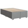 vidaXL Boxspring met matras stof lichtgrijs 120x200 cm