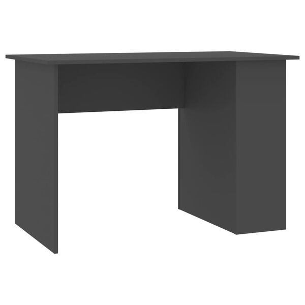 vidaXL Bureau 110x60x73 cm bewerkt hout grijs