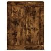 vidaXL Hoge kast 69,5x34x180 cm bewerkt hout gerookt eikenkleurig