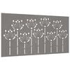 vidaXL Wanddecoratie tuin bloemenontwerp 105x55 cm cortenstaal