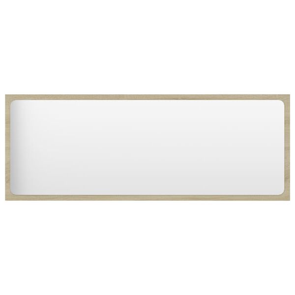 vidaXL Badkamerspiegel 100x1,5x37 cm spaanplaat sonoma eikenkleurig