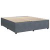 vidaXL Boxspring met matras fluweel donkergrijs 180x200 cm
