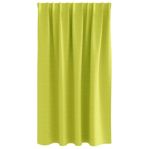 vidaXL Zwart-out Gordijnen met Ringen 2 pcs Groen 140 x 140 cm