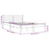 vidaXL Bedframe zonder matras massief grenenhout wasbruin 140x200 cm